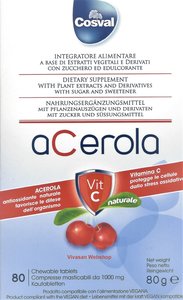 Acerola met Vitamine C, 80 tabl, 80g, Cosval