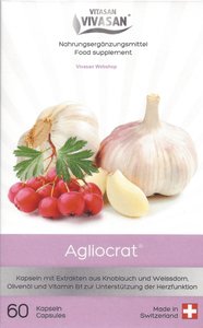 Agliocrat 60 caps. met knoflook en Vitamine B Vivasan