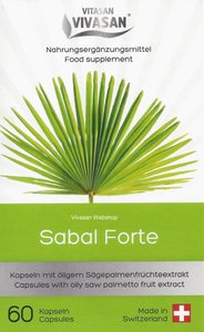 Sabal Forte - Saw Palmetto 60 capsules 31,2g Vivasan