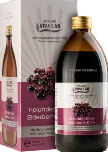 Elderberry Vlierbesdrank 500ml Vivasan